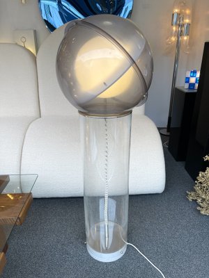 Space Age Italian Acrylic Saturn Floor Lamp, 1970s-FUE-1115289