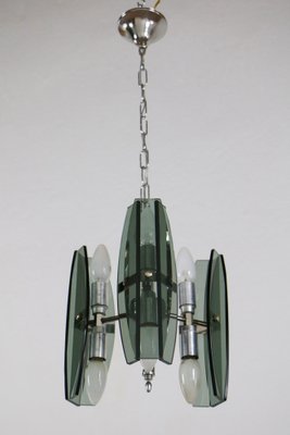 Space Age Italian Chandelier in the Style of Fontana Arte, 1970s-MTX-1449041