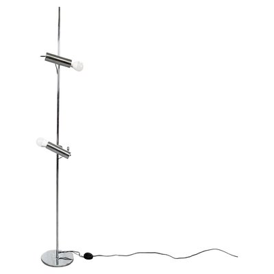 Space Age Italian Chromed Metal Floor Lamp, 1970s-GDD-1331204