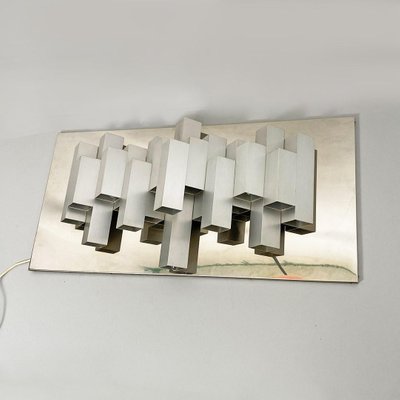 Space Age Italian Chromed Steel Wall Lamp, 1970s-GDD-1421091