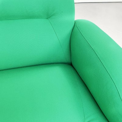 Space Age Italian Green Fabric Modular Sofa with Metal Insert, 1970s-GDD-1431498