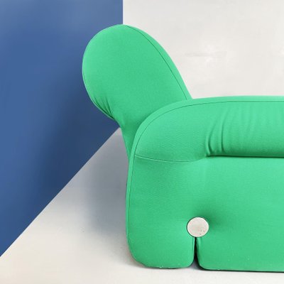 Space Age Italian Green Fabric Modular Sofa with Metal Insert, 1970s-GDD-1431498