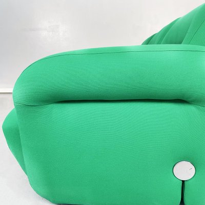 Space Age Italian Green Fabric Modular Sofa with Metal Insert, 1970s-GDD-1431498