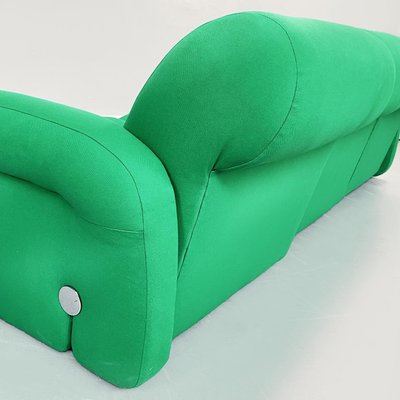 Space Age Italian Green Fabric Modular Sofa with Metal Insert, 1970s-GDD-1431498