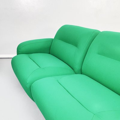 Space Age Italian Green Fabric Modular Sofa with Metal Insert, 1970s-GDD-1431498