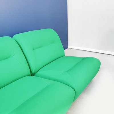 Space Age Italian Green Fabric Modular Sofa with Metal Insert, 1970s-GDD-1431498