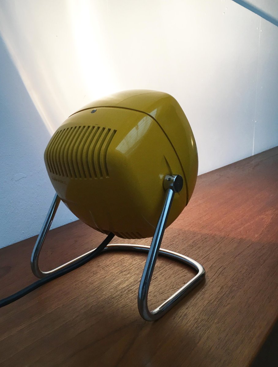 Space Age Italian Metal Table Lamp from Harveiluce, 1970s