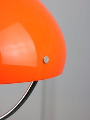 Space Age Italian Orange Acrylic Glass Pendant Lamp, 1970s-HGJ-1787642