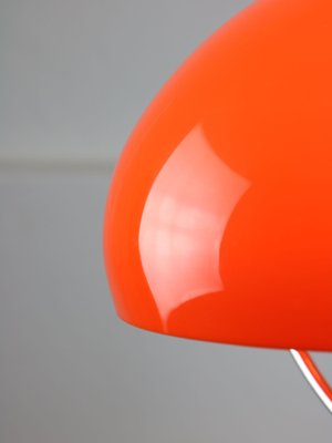 Space Age Italian Orange Acrylic Glass Pendant Lamp, 1970s-HGJ-1787642