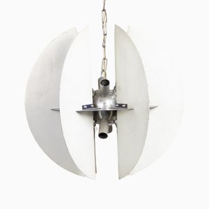 Space Age Ivory Metal Chandelier-LMR-1285504