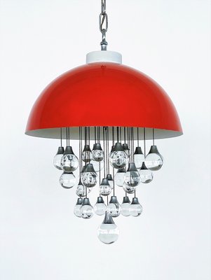 Space Age Jelly Fish Pendant Light, 1980s-VNE-1440933