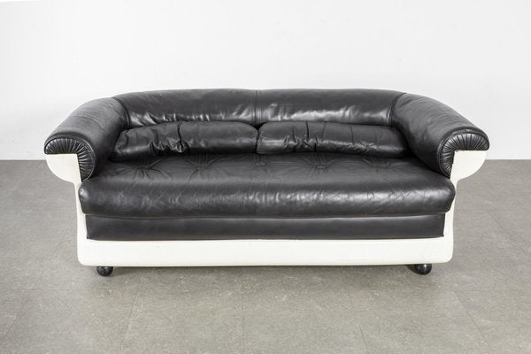 Space Age Leather Sofa by Angelo Mangiarotti-LMR-1378552