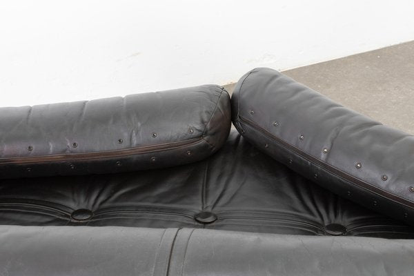 Space Age Leather Sofa by Angelo Mangiarotti-LMR-1378552