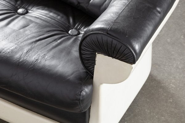 Space Age Leather Sofa by Angelo Mangiarotti-LMR-1378552