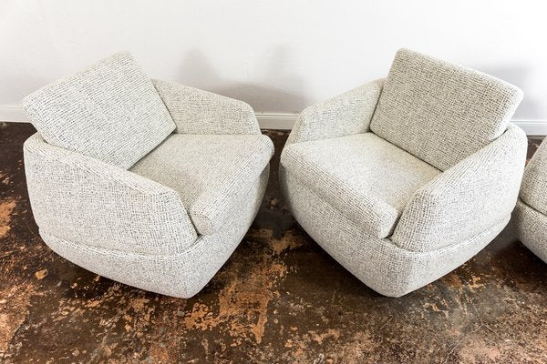 Space Age Lounge Chairs from Lubuskie Furniture Factory, Poland, 1970s, Set of 3-IXL-1716319