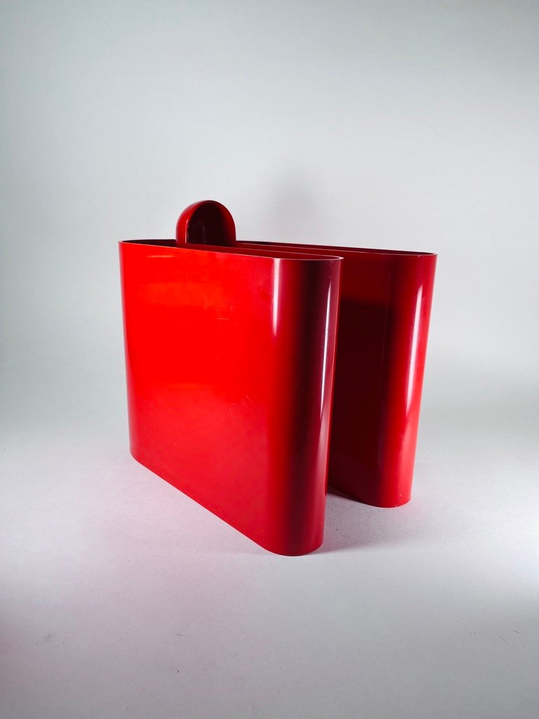 Space Age Magazine Rack by Rodolfo Bonetto for Bilumen, 1960s-HFR-1393847