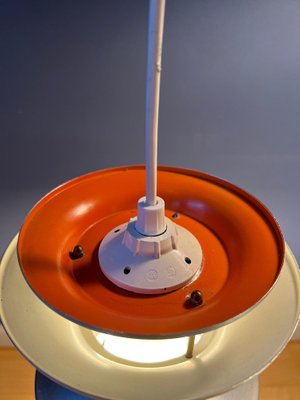 Space Age Mid-Century Modern Orange Cascade Pendant Light by Carl Thore Trava for Lakro, 1970s-ZBK-1219217