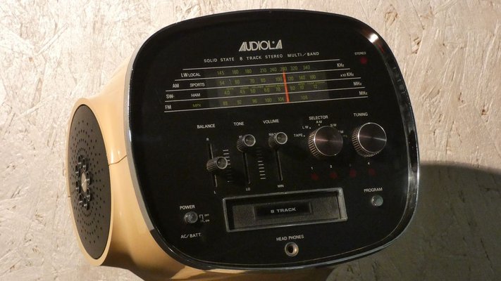 Space Age Model TCM 5500 Solid State 8 Track Stereo Multiband Radio from Audiola Sakura, 1970s-ERB-774230