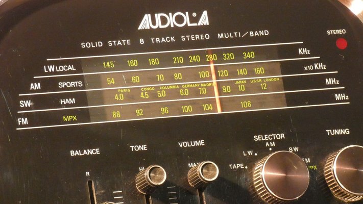 Space Age Model TCM 5500 Solid State 8 Track Stereo Multiband Radio from Audiola Sakura, 1970s-ERB-774230