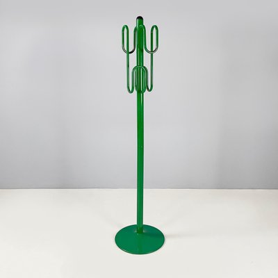 Space Age Modern Italian Floor Coat Hanger in Green Metal, 1970s-GDD-1815889