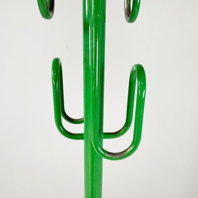 Space Age Modern Italian Floor Coat Hanger in Green Metal, 1970s-GDD-1815889