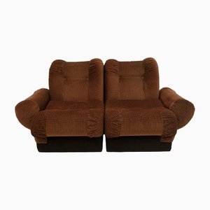 Space Age Modular Sofa in Velvet, Italy, 1970s, Set of 2-FER-1326010