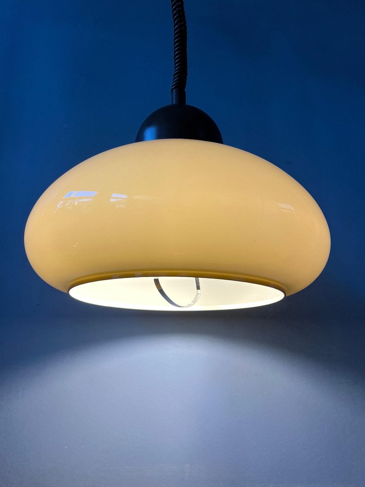 Space Age Mushroom Pendant Light from Dijkstra, 1970s