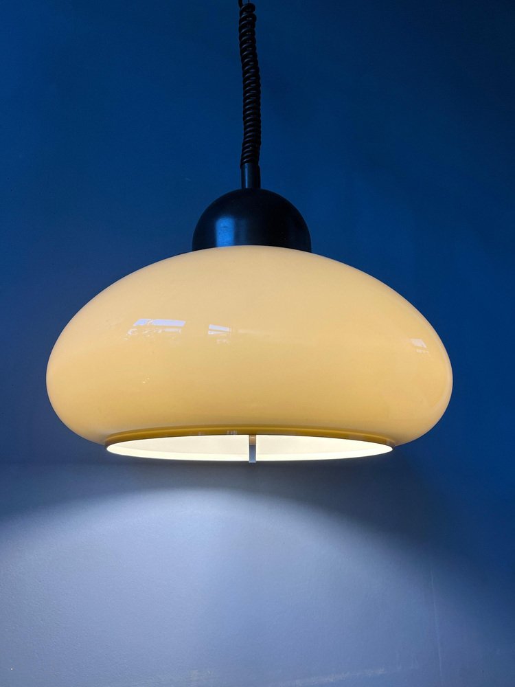 Space Age Mushroom Pendant Light from Dijkstra, 1970s