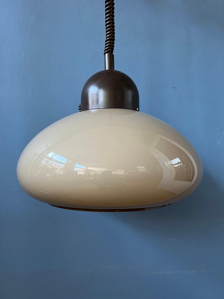 Space Age Mushroom Pendant Light from Dijkstra, 1970s