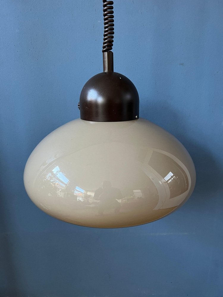 Space Age Mushroom Pendant Light from Dijkstra, 1970s