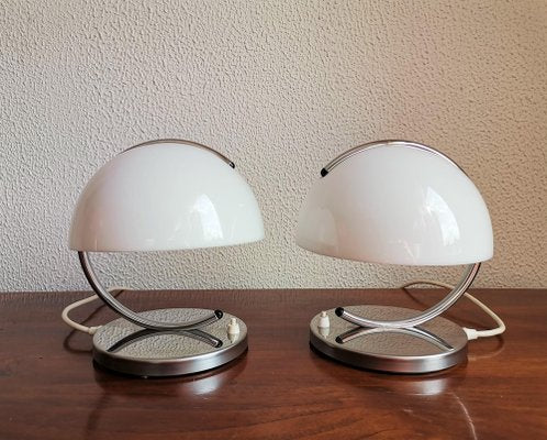 Space Age Mushroom Table Lamp by Luigi Massoni for Guzzini, Set of 2-NKJ-1295544