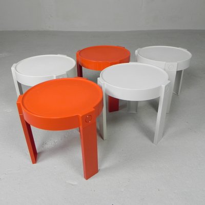 Space Age Nesting Tables, the Netherlands, 1970s, Set of 5-TL-1820589