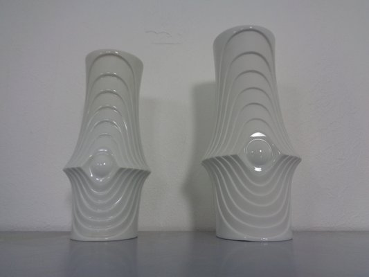 Space Age Op Art Vases from Royal KPM, 1960s, Set of 2-RDW-1433631