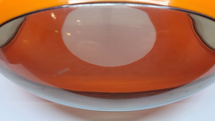 Space Age Orange Acrylic Glass UFO Lamp attributed Luigi Colani, 1970s-QCI-1770353