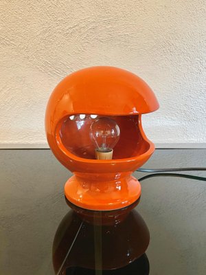 Space Age Orange Ceramic Table Lamp by Enzo Bioli for Il Picchio, Italy, 1960s-LYQ-1171397