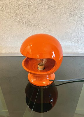 Space Age Orange Ceramic Table Lamp by Enzo Bioli for Il Picchio, Italy, 1960s-LYQ-1171397