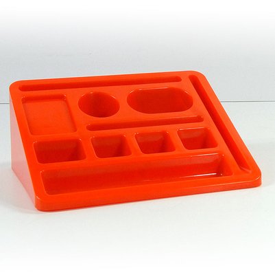 Space Age Orange Desk Organizer, 1970s-GIW-1758790