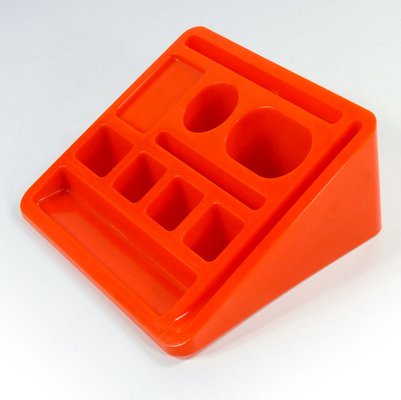 Space Age Orange Desk Organizer, 1970s-GIW-1758790