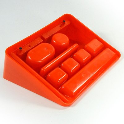 Space Age Orange Desk Organizer, 1970s-GIW-1758790