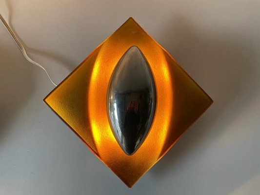 Space Age Orange Glass Sconces, Germany, 1970s-RDS-1147981