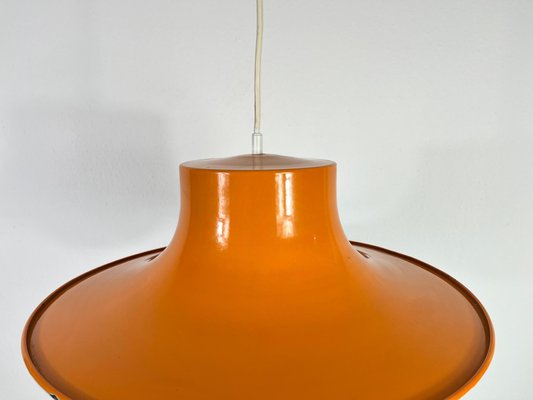 Space Age Orange Pendant Lamp from Erco, Germany, 1970s-PUK-1317204