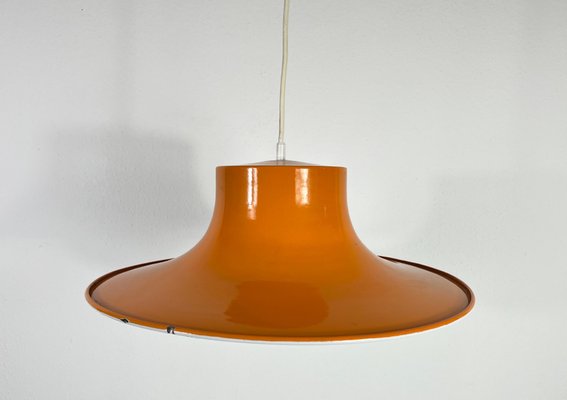 Space Age Orange Pendant Lamp from Erco, Germany, 1970s-PUK-1317204