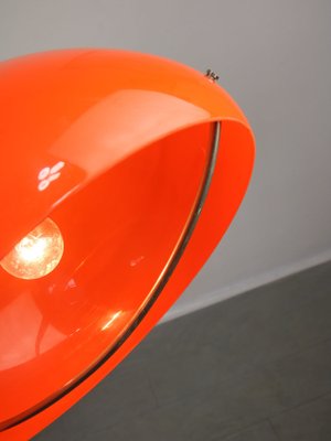 Space-Age Orange Pendant Lamp in Acrylic and Metal, 1970s-HGJ-1318731