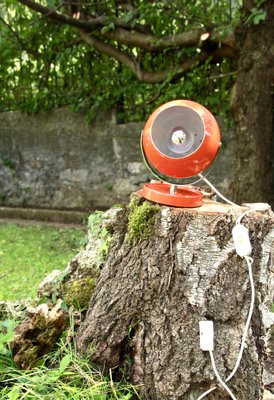 Space Age Orange Table Lamp, Italy, 1960s-HUY-1748856