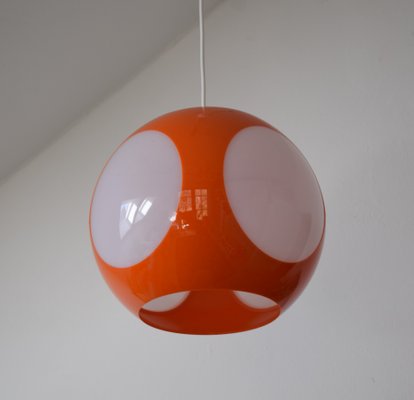 Space Age Orange Ufo Ceiling Lamp attributed to Luigi Colani-VA-1216002