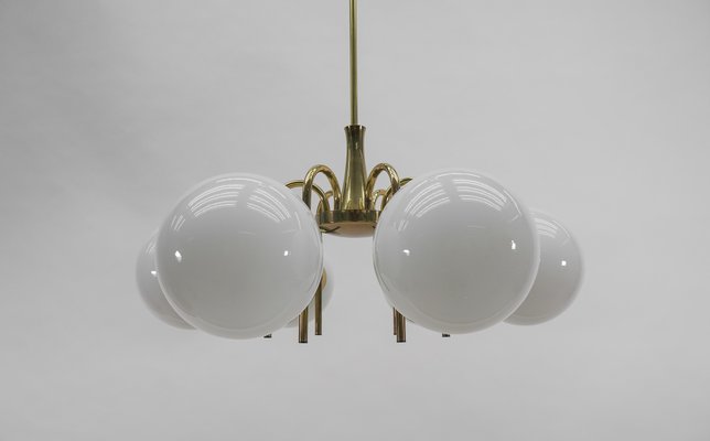 Space Age Orbit Lamp with Opaline Glass Globes, Germany, 1960s-KQB-1437915