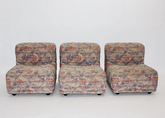 Space Age Pastel Color Freestanding Modular Sofa from Wittmann, Austria, 1970s, Set of 3-NB-1322859