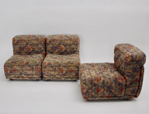 Space Age Pastel Color Freestanding Modular Sofa from Wittmann, Austria, 1970s, Set of 3-NB-1322859