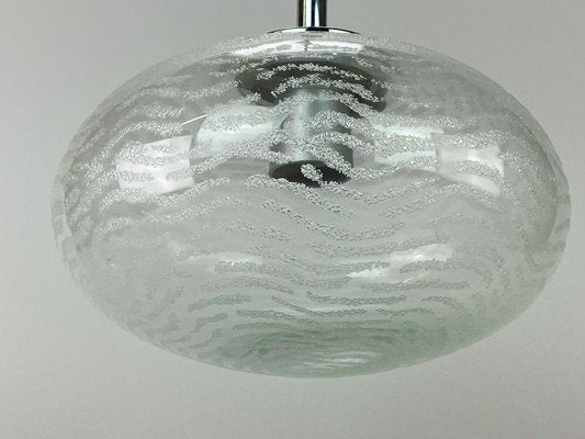 Space Age Pendant Lamp in Glass from Hustadt Leuchten, 1970s-EJL-1138493