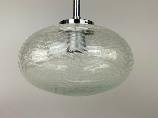 Space Age Pendant Lamp in Glass from Hustadt Leuchten, 1970s-EJL-1138493